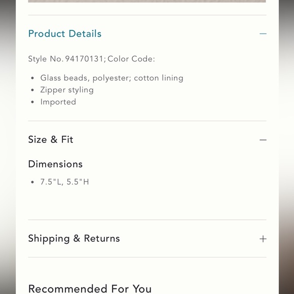 Anthropologie Beaded New York City Pouch/Bag - Picture 5 of 7